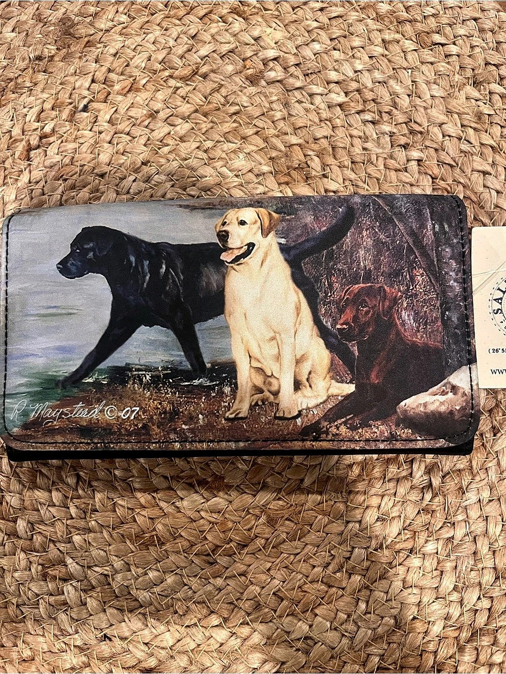 Salty Paws Wallet Dog Artwork NWT 2007
